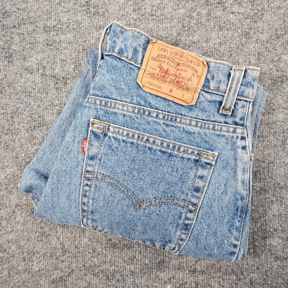 Vtg 90s Levi's 550 Women's‎ 13M High Rise Relaxed Tapered Mom Jeans Made in USA